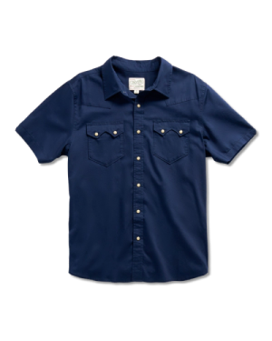 Men's Vintage Weight Short Sleeve Pearl Snap