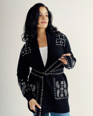 Women's Shawl Collar Wrap Sweater